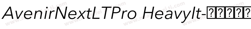 AvenirNextLTPro HeavyIt字体转换